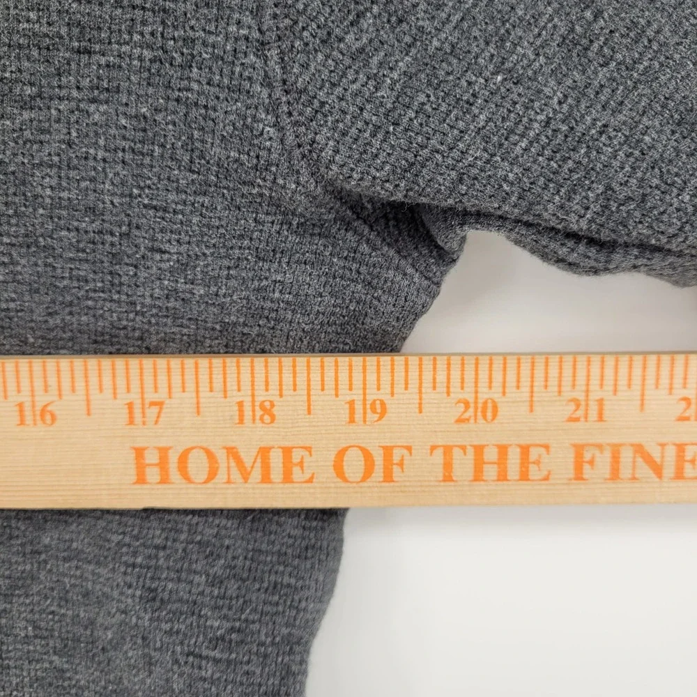 Polo Ralph‎ Lauren Mens Small Gray Waffle Knit Thermal Long Sleeve Sleep Shirt
